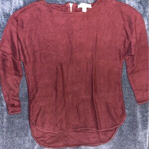 Michael Kors Women's Burgundy Cowl Sweater